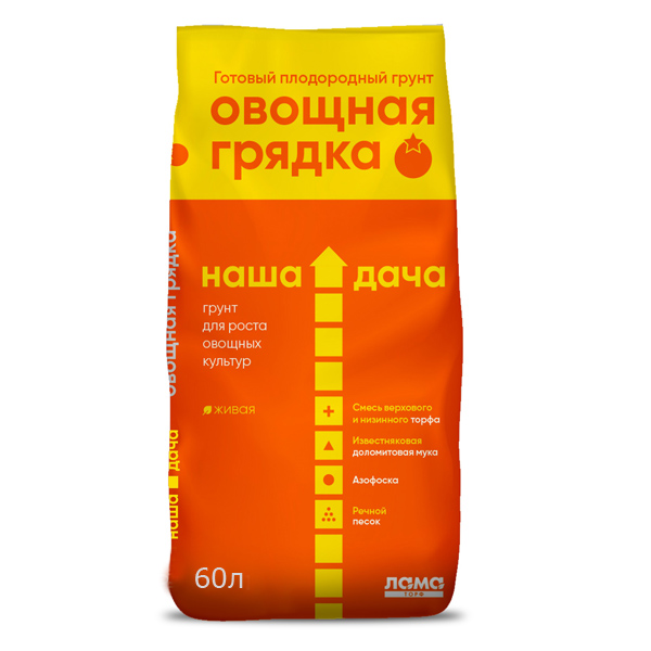 Грунт Наша дача Овощная грядка 60л